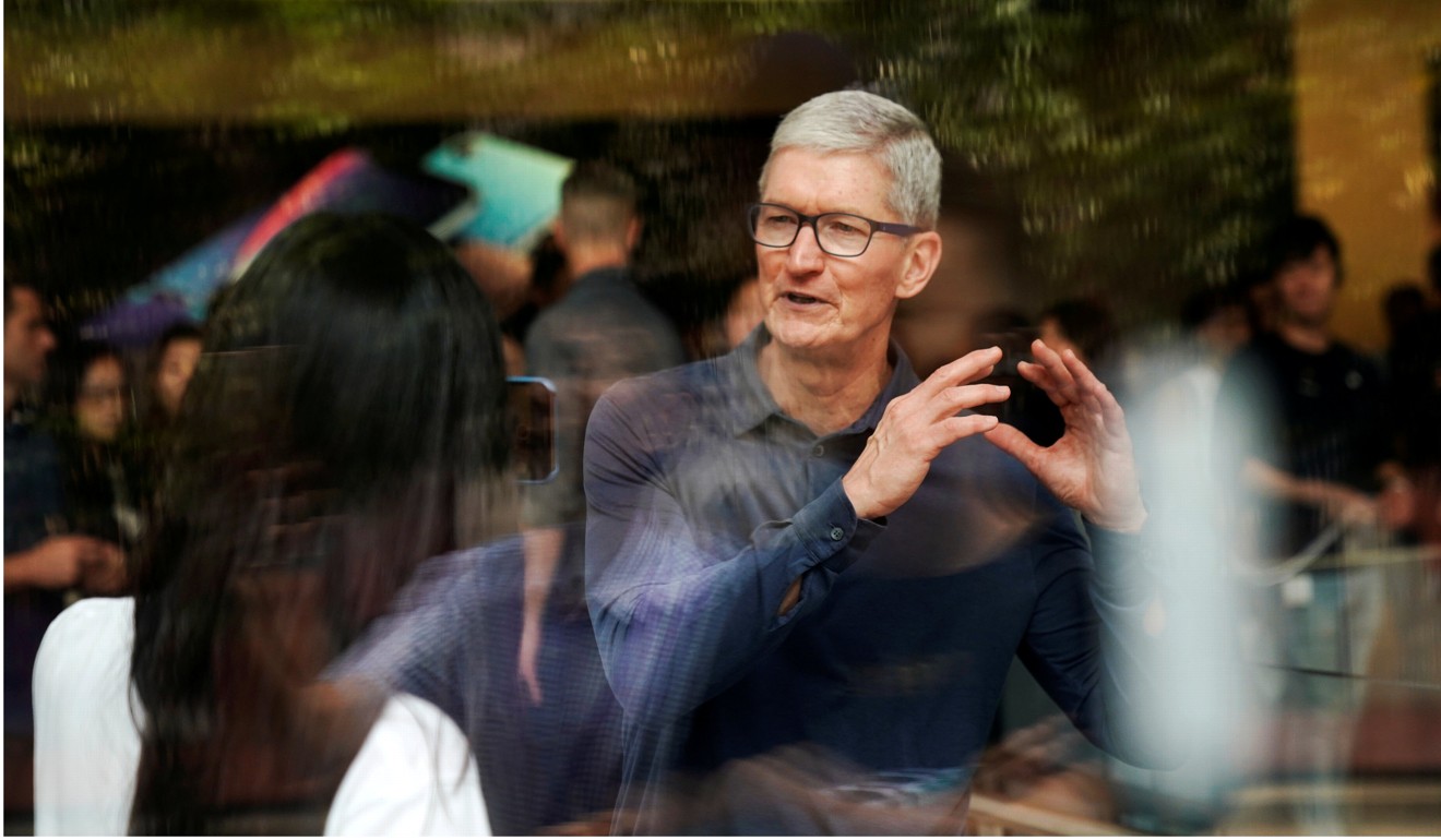 Apple CEO Tim Cook lowered the company’s revenue guidance for the quarter ending December earlier this month. Photo: Reuters