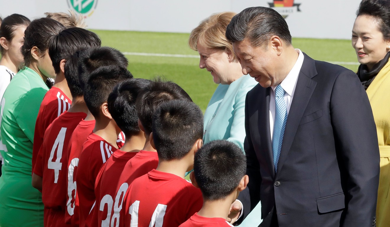 Chinese President Xi Jinping: football fan. Photo: Reuters