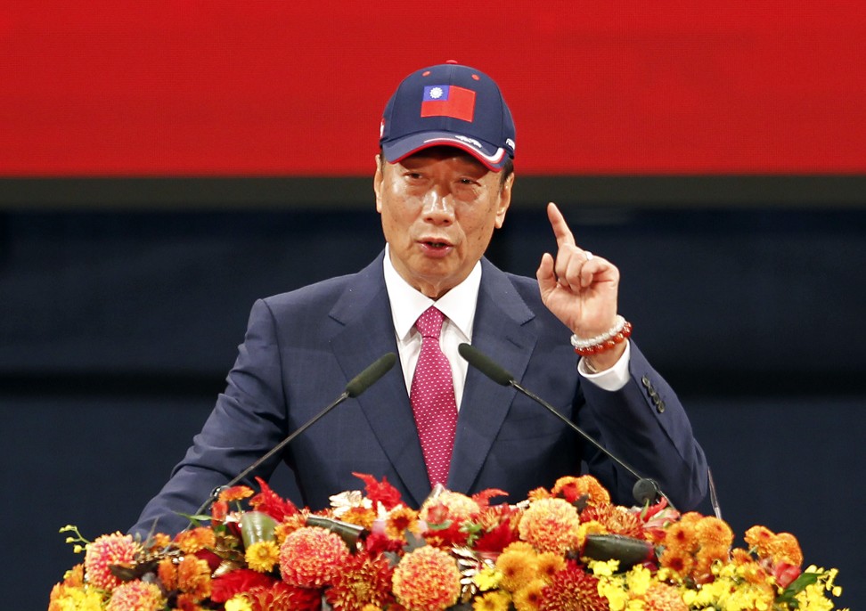 Terry Gou Tai-ming, the chairman and chief executive of Hon Hai Precision Industry, also known as Foxconn Technology Group, says the company will proceed with its manufacturing plans in the state of Wisconsin, following his talk with US President Donald Trump. Photo: AP