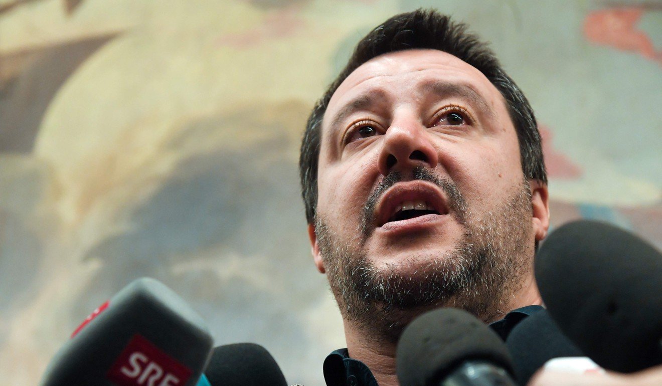 Italy’s Interior Minister and deputy PM Matteo Salvini has been criticised for focusing too much on immigration, instead of mafia organised crime. Photo: AFP