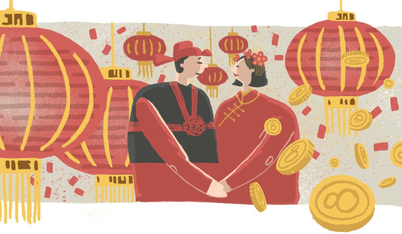 Red is often seen as a celebratory colour by the Chinese.