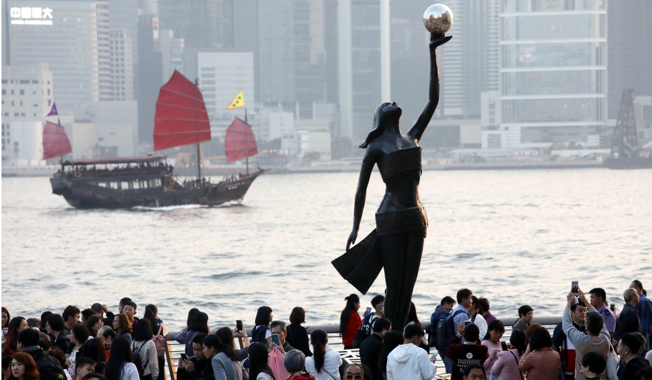 The Avenue of Stars in Tsim Sha Tsui pays tribute to local movie stars. Hong Kong was once known as the Hollywood of the East. Photo: Dickson Lee