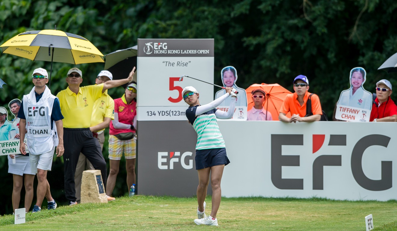 Hong Kong’s top player, Tiffany Chan Tsz-ching, at the 2017 EFG Ladies Open, which is held on the Old Course.