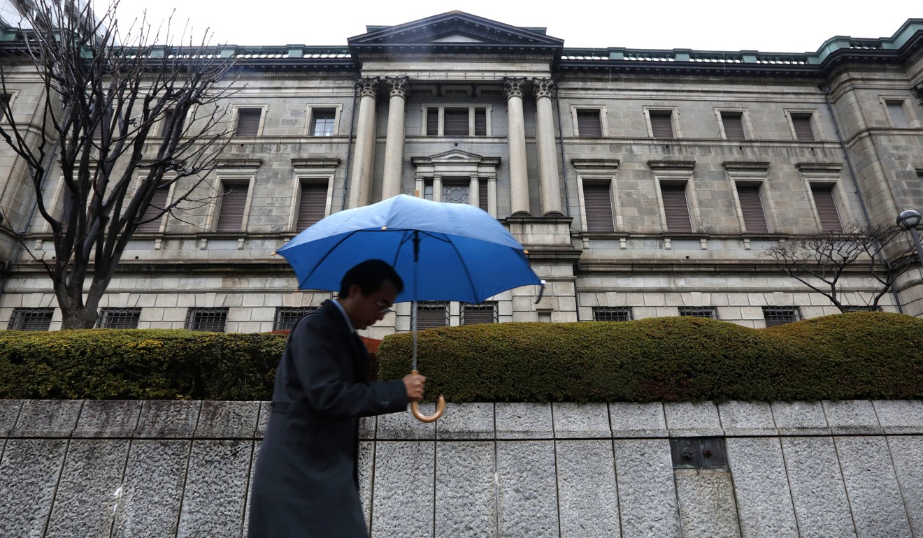 A pedestrian passes the Bank of Japan headquarters in Tokyo, Japan. Photo: Bloomberg