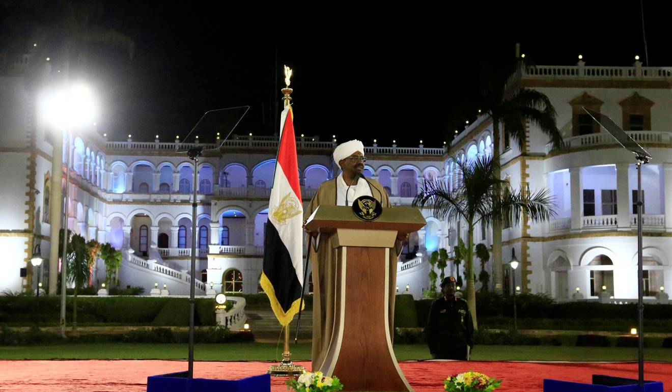 President Omar al-Bashir delivers a speech at the Presidential Palace in Khartoum. Photo: Reuters
