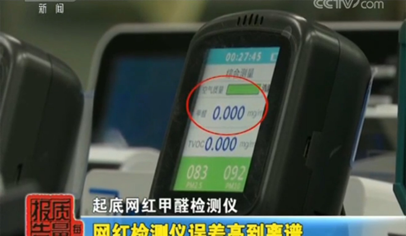 When tested, some of the meters gave a zero reading in all six environments. Photo: CCTV