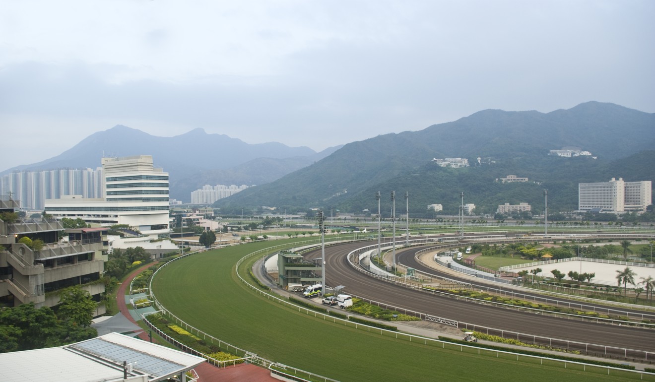 Sha Tin Racecourse, looking out towards Ma On Shan in Hong Kong’s New Territories. Photo: Shutterstock