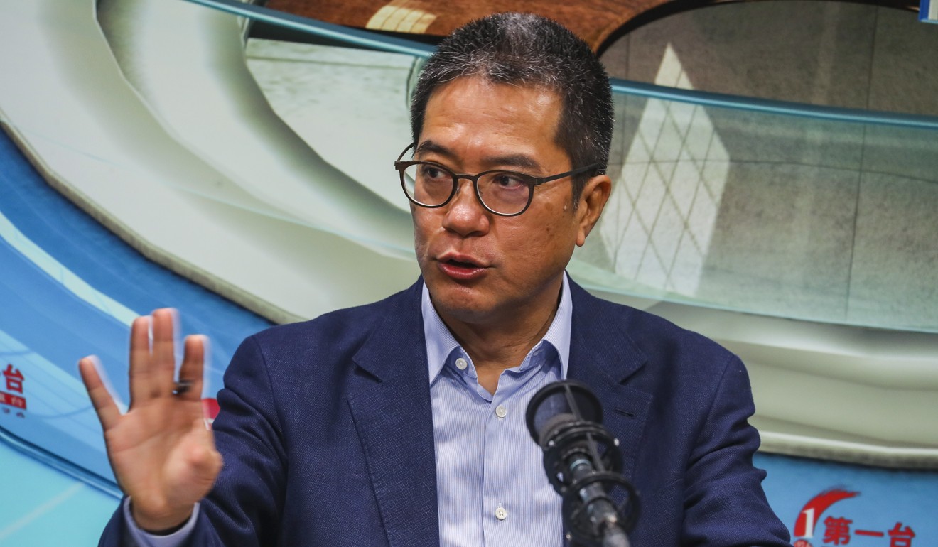 Michael Wong said the government intended to sell huge West Kowloon site as a whole, instead of carving it up for separate sales. Photo: Edmond So