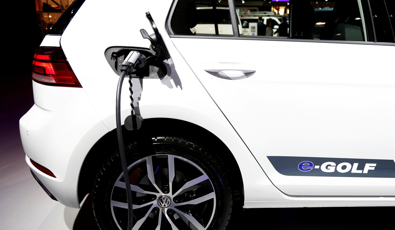 A Volkswagen e-Golf electric car. Photo: Reuters