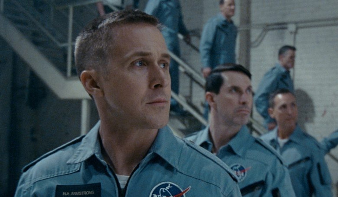 Ryan Gosling as astronaut Neil Armstrong in a scene from ‘First Man’.
