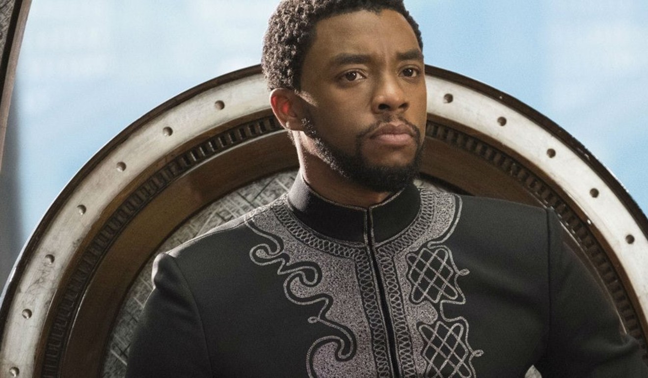 Actor Chadwick Boseman as T’Challa, the African king who becomes superhero Black Panther, in a scene from the film, ‘Black Panther’.
