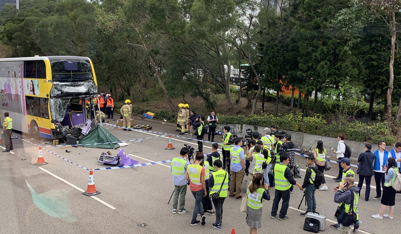 Both drivers were killed and 16 passengers injured. Photo: Emily Tsang