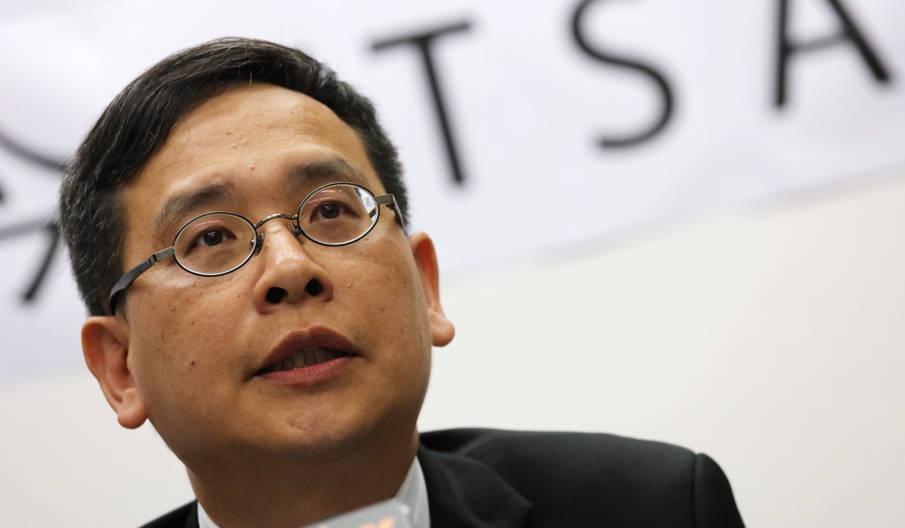 Education sector lawmaker Ip Kin-yuen said he would keep an eye on the task force’s work and urged the bureau to listen to a wide range of opinions. Photo: Felix Wong