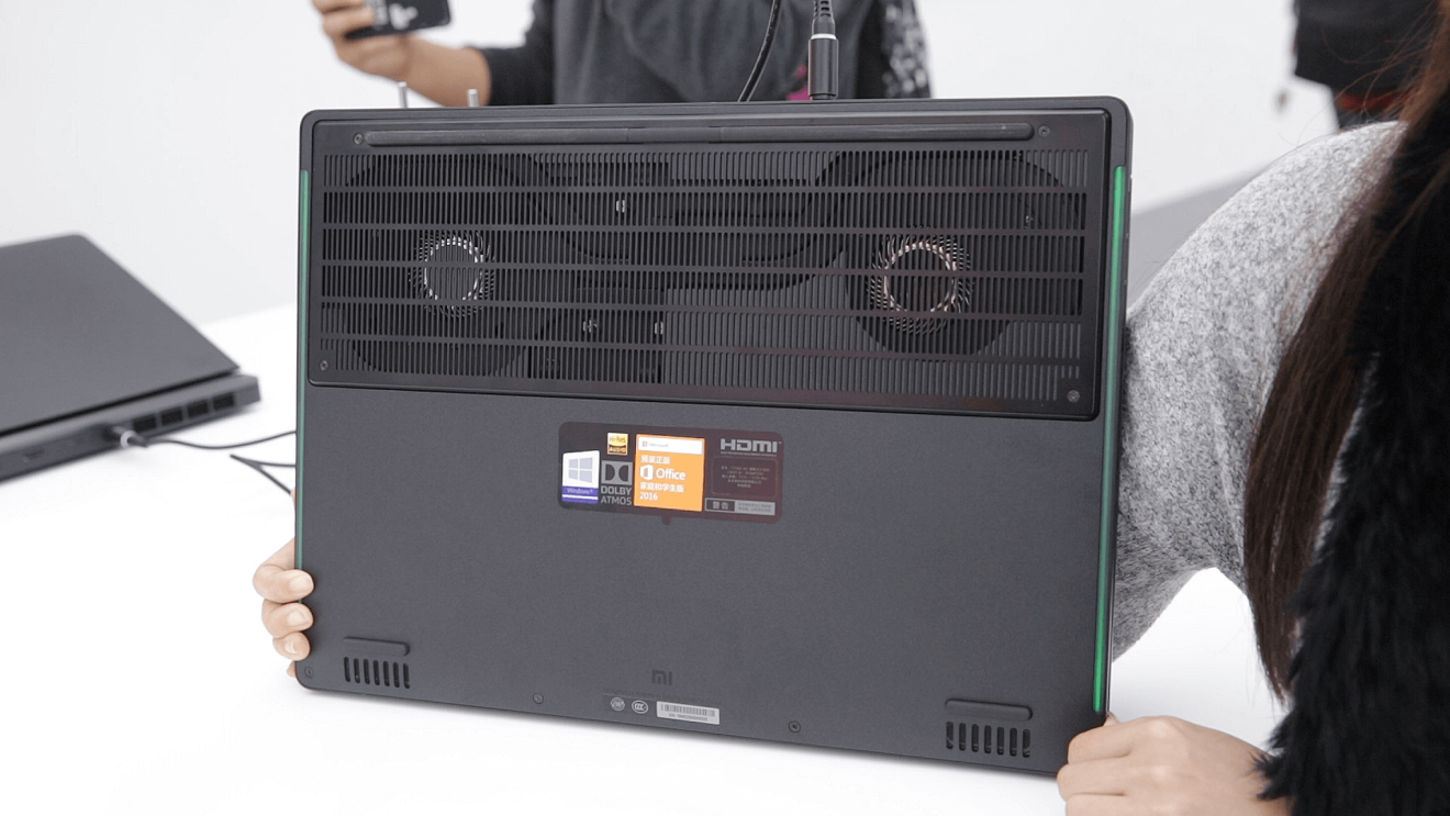 Xiaomi boasted about the cooling system of its gaming laptop. (Picture: Abacus)