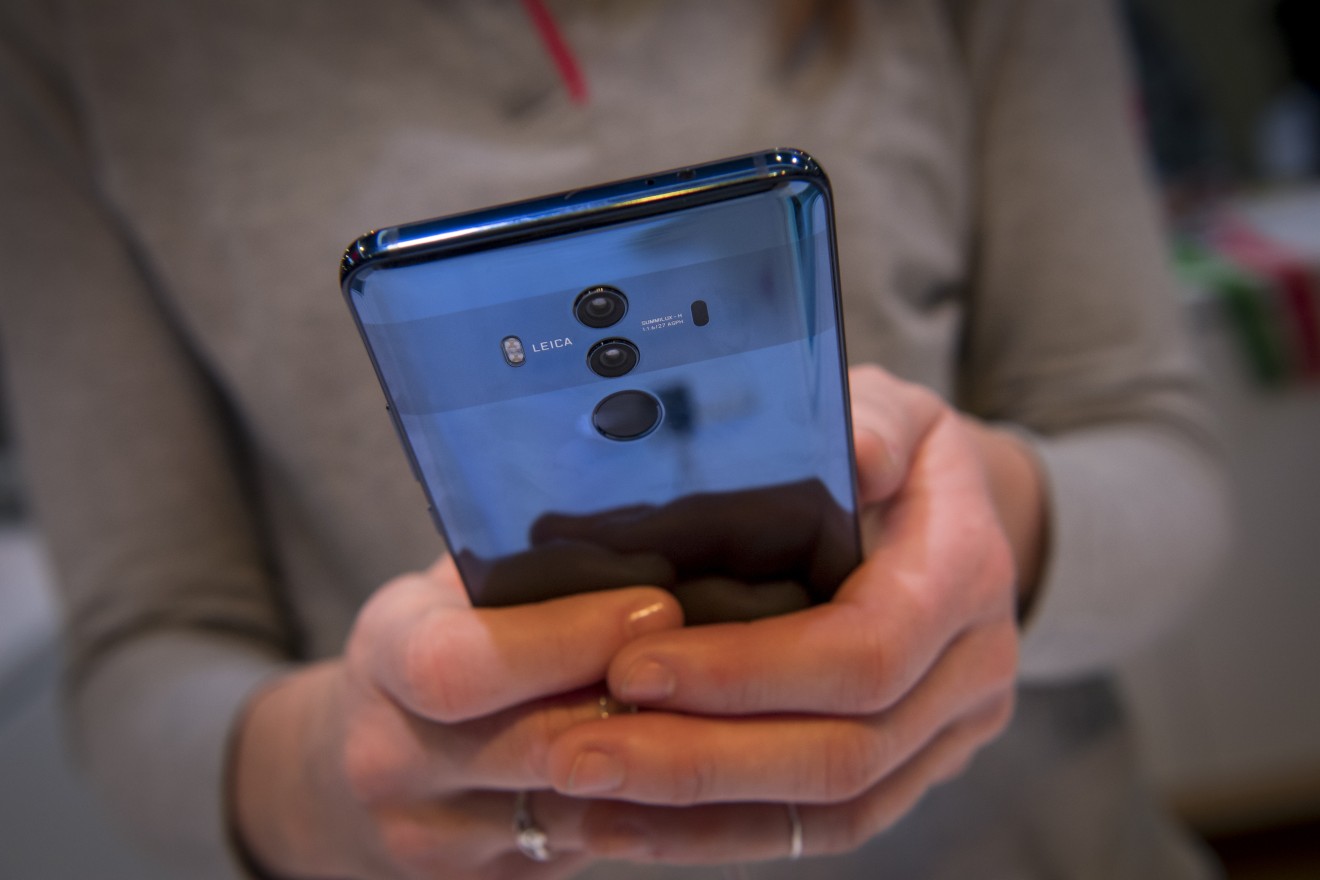 Huawei’s Mate 10 Pro has its own Chinese-speaking voice assistant XiaoE for the domestic market. (Picture: Bloomberg)