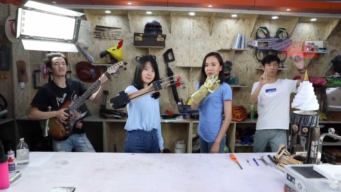 MakerBeta has tens of thousands of followers online. (Picture: CCTV)