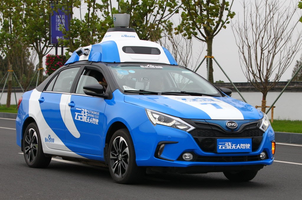 A Baidu driverless car on the streets of Wuzhen, China in November 2016. (Picture: South China Morning Post)
