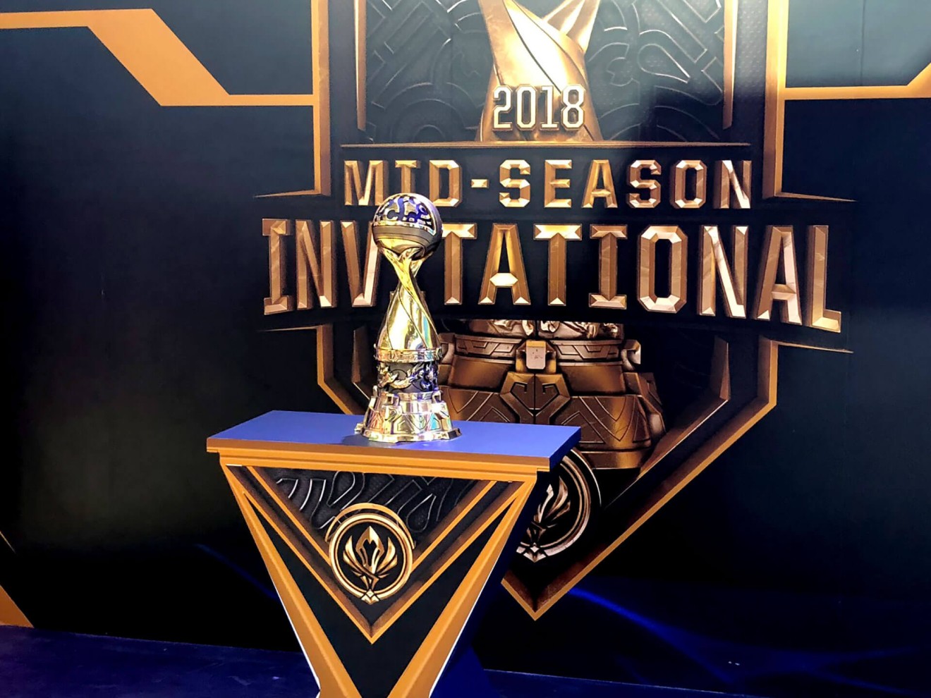 Esports are huge in China, and heavily featured at ChinaJoy. Riot Games showed off a trophy from League of Legends at the show.