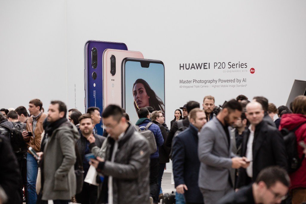 Huawei’s P20 smartphone, launched earlier this year, houses the Kirin 970 processor with a dedicated NPU. (Picture: Bloomberg)  