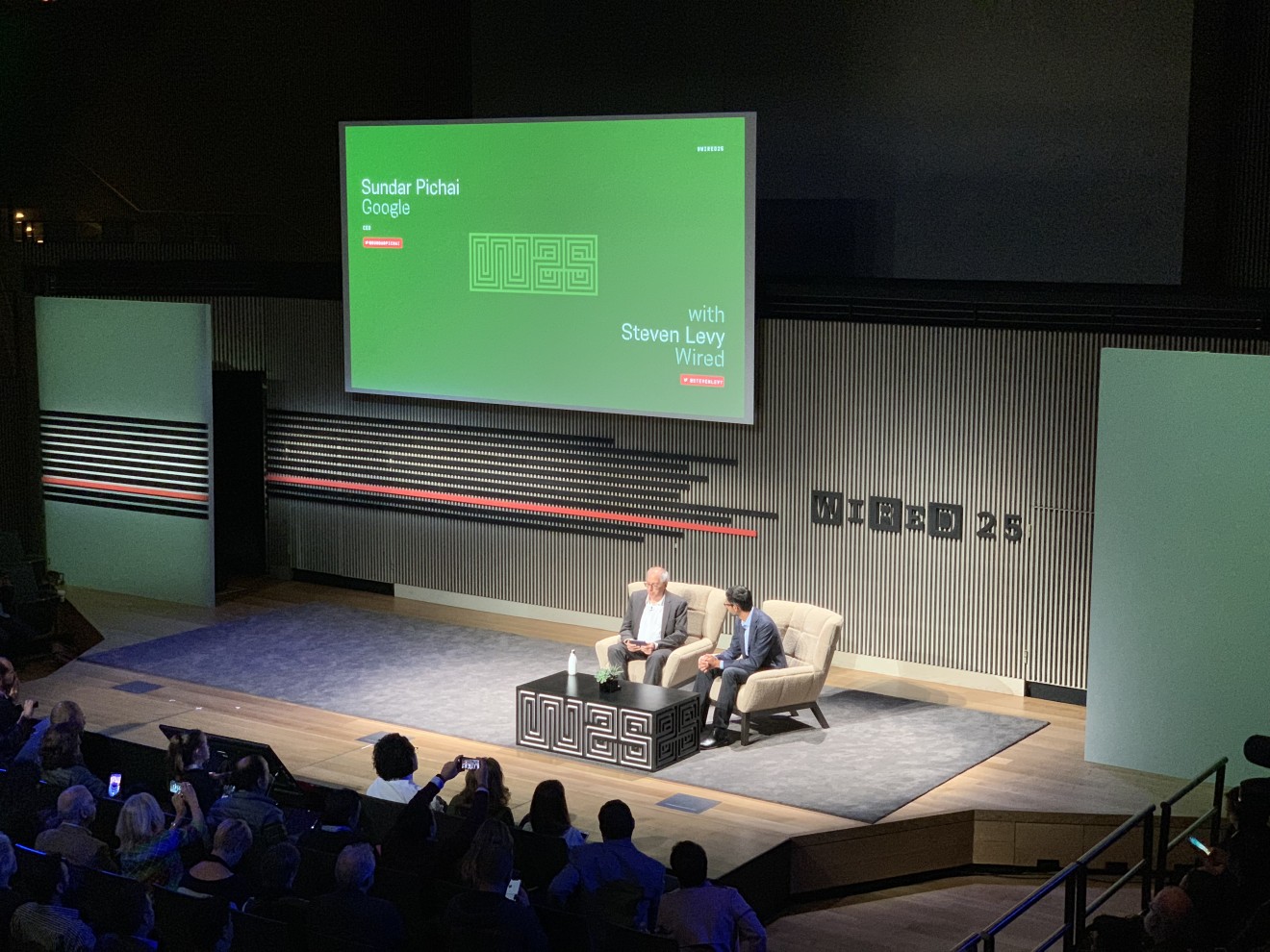 Sundar Pichai at the Wired 25 summit in San Francisco.