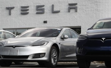 Electric car manufacturer Tesla ranked 27th out of 29 brands included in the survey. Photo: AP