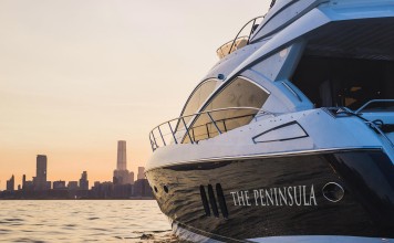 The new Peninsula Hong Kong yacht – a new 60-foot cruiser – can accommodate up to 15 hotel guests on its daily ‘sunset’ cruises around Hong Kong’s Victoria Harbour.