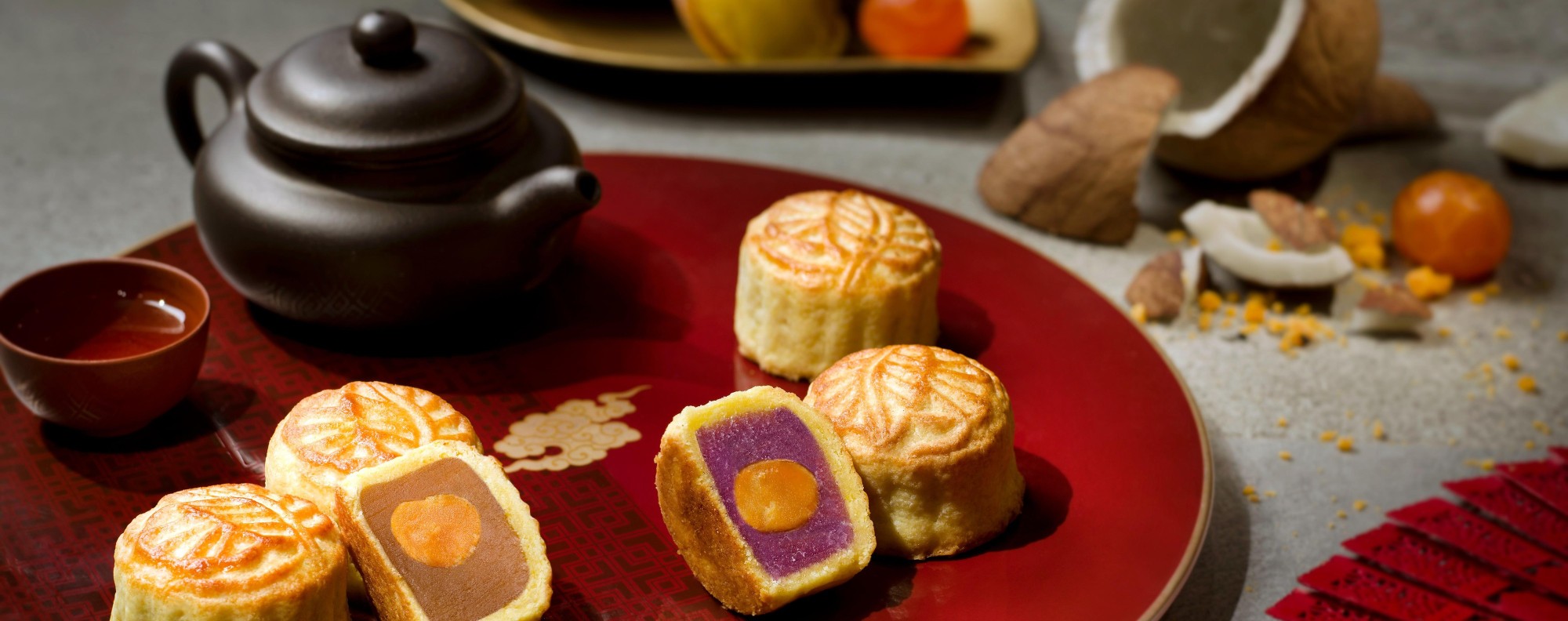 The Golden Leaf restaurant at the Conrad debuts four new mooncake flavours.