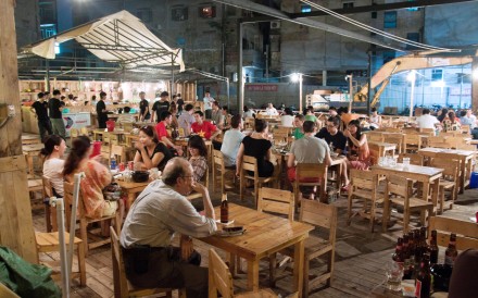 Nightlife in Ho Chi Minh City.