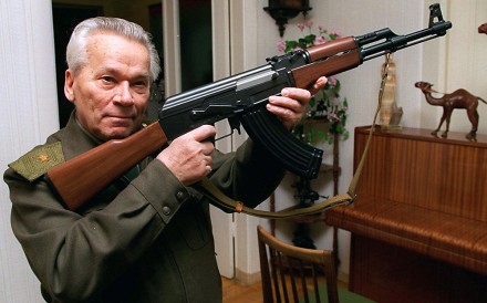 Image result for Russia Unveils A Statue In Honour Of Kalashnikov, AK-47 Inventor