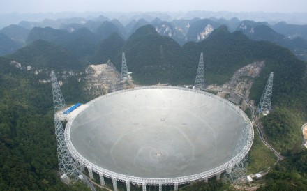 The telescope’s mission is to “listen” for pulsars and other interstellar radio signals. Photo: Reuters