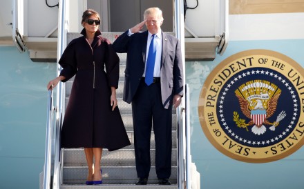 US President Donald Trump and his wife Melania are due to arrive in Beijing on Wednesday. Photo: Reuters