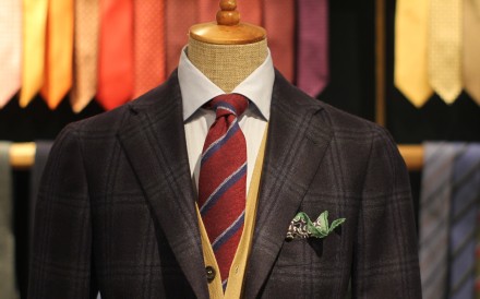 A sports jacket with a combination of colours and patterns. Photo: Attire House