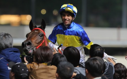 Jockey Joao Moreira celebrates a winner at Happy Valley. Photos: Kenneth Chan