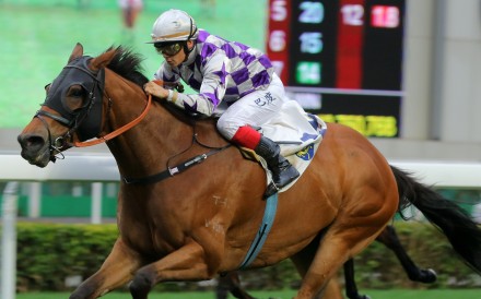 Alexis Badel guides Radiant Steed to victory at Sha Tin. Photo: Kenneth Chan