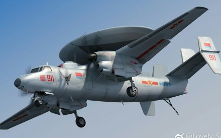 China is developing an early-warning carrier-based aircraft with radar to track stealth jets. Photo: Weibo China is developing an early-warning carrier-based aircraft with radar to track stealth jets. Photo: Weibo