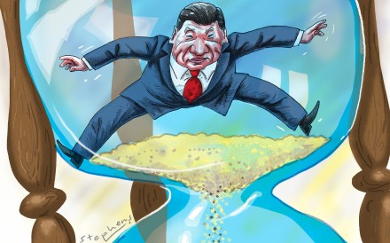 Xi Jinping’s grip on power will last as long as it is needed to get the job done, and no more. Illustration: Craig Stephens Xi Jinping’s grip on power will last as long as it is needed to get the job done, and no more. Illustration: Craig Stephens