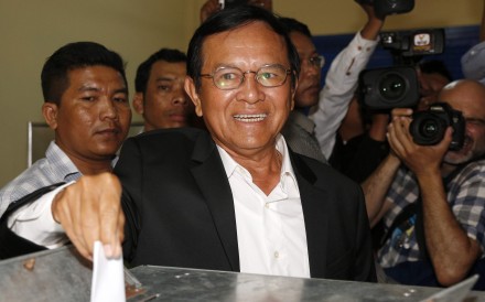 Cambodian opposition leader Kem Sokha. Photo: AFP