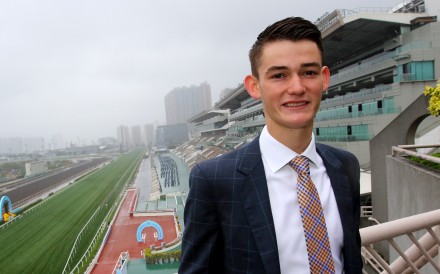 Australian jockey Regan Bayliss in his new surrounding at Sha Tin. Photos: Kenneth Chan