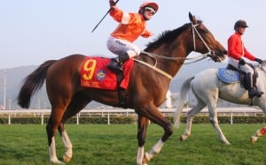 Mirco Demuro, after winning the Stewards' Cup on Blazing Speed, is one of a trio of Italians who have added a new dimension to Hong Kong racing. Photo: Kenneth Chan