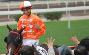 Joao Moreira rides Hong Kong superstar Able Friend on Sunday at Sha Tin having won two races in Australia on Saturday. Photo: Kenneth Chan