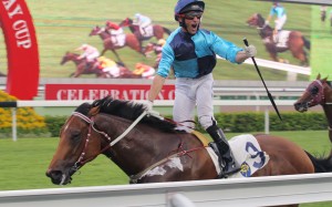 Not Listenin'tome won the National Day Cup down the straight under Neil Callan. The galloper can cement his Hong Kong Sprint claims in the Premier Bowl. Photo: Kenneth Chan