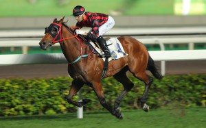 Joao Moreira steers Thewizardofoz to an effortless victory late last month, the exciting galloper stamping himself as the legitimate Classic Mile favourite in the process. Photos: Kenneth Chan