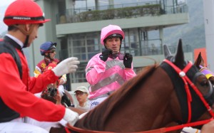 Race 4, My Little Friend, ridden by Slivestre De Sousa, won the class 2 over 1000m at Sha Tin on 31Jan16.