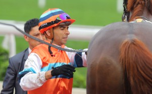 A frustrating afternoon for Joao Moreira suddenly got a whole lot better when he won three of the last five races and snatched the Jockey Challenge from Kei Chiong. Photo: Kenneth Chan