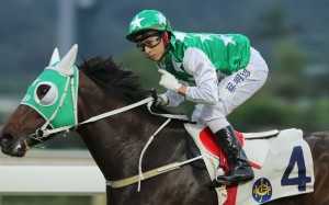 Pakistan Star and jockey Matthew Chadwick sent the Sha Tin crowd into raptures with his second straight last-to-first win. Photos: Kenneth Chan