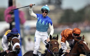 Zac Purton is looking for his second Caulfield Cup victory after winning aboard Japanese horse Admire Rakti in 2014. Photo: EPA