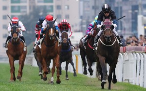 Sam Clipperton steers Bay Boy to victory at Sha Tin on Saturday. Photos: Kenneth Chan