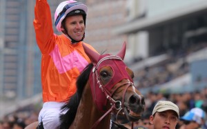 Tommy Berry returns to scale after winning the Group One Queen’s Silver Jubilee Cup in February. Photos: Kenneth Chan
