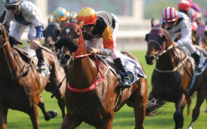 Joao Moreira guides Premiere to victory in the Chinese Recreation Club Challenge Cup at Sha Tin on Saturday. Photos: Kenneth Chan