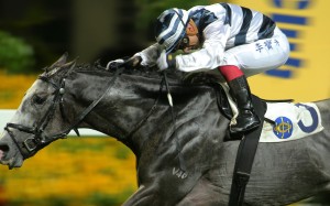 Umberto Rispoli pushes Rickfield out to win at Happy Valley in June. Photo: Kenneth Chan